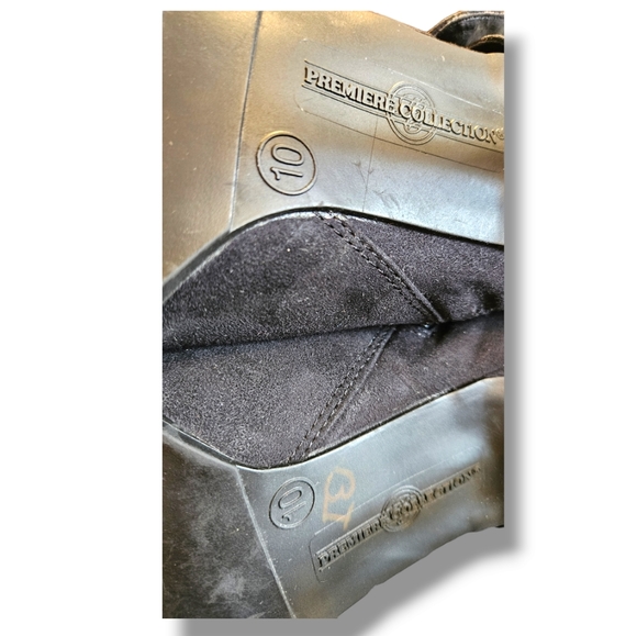 Suede calf high boots - Picture 4 of 9